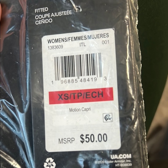 Under Armour Black High-Rise Leggings Moisture-Wicking - Picture 6 of 6